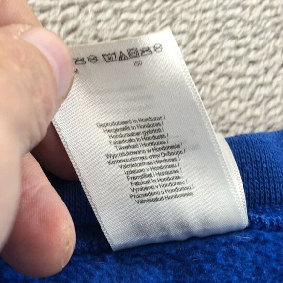 Gildan Mens Sweatshirt 5XL Crewneck Blue Heavy Blend Pullover Classic FLAWS - Picture 13 of 15